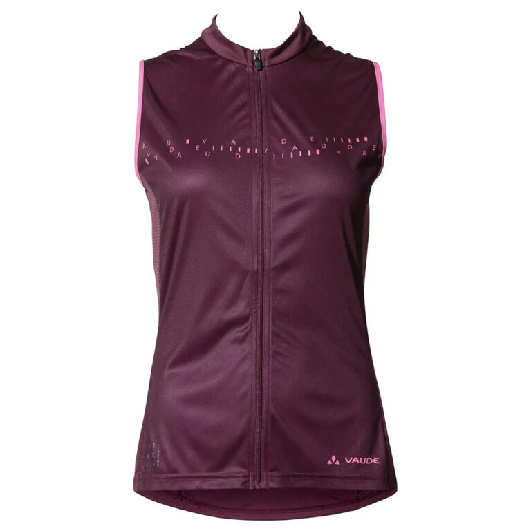 VAUDE Posta FZ Tricot Sleeveless Jersey 42 Cassis - Image 3