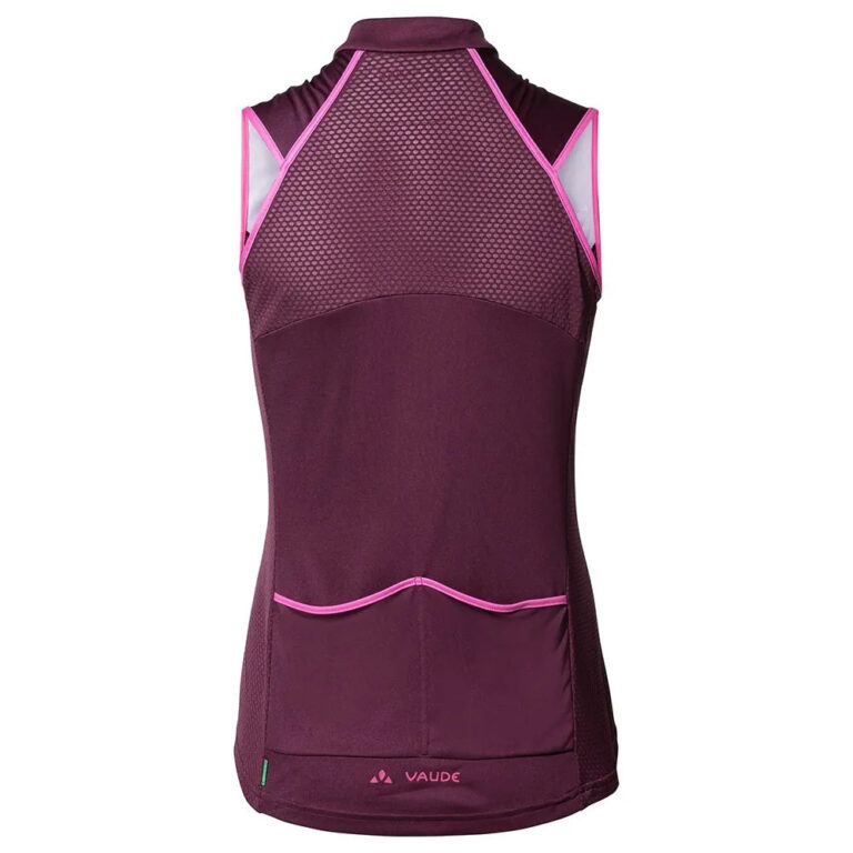 VAUDE Posta FZ Tricot Sleeveless Jersey 42 Cassis - Image 4