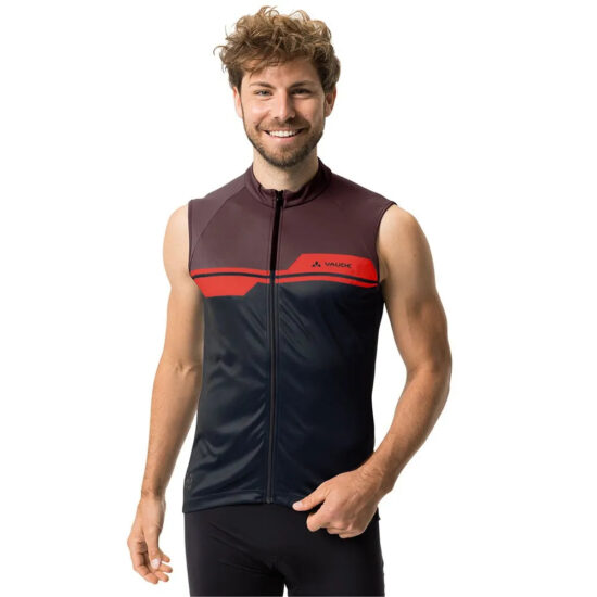 VAUDE Posta FZ Tricot Sleeveless Jersey S Dark Oak - 2XL Dark Oak