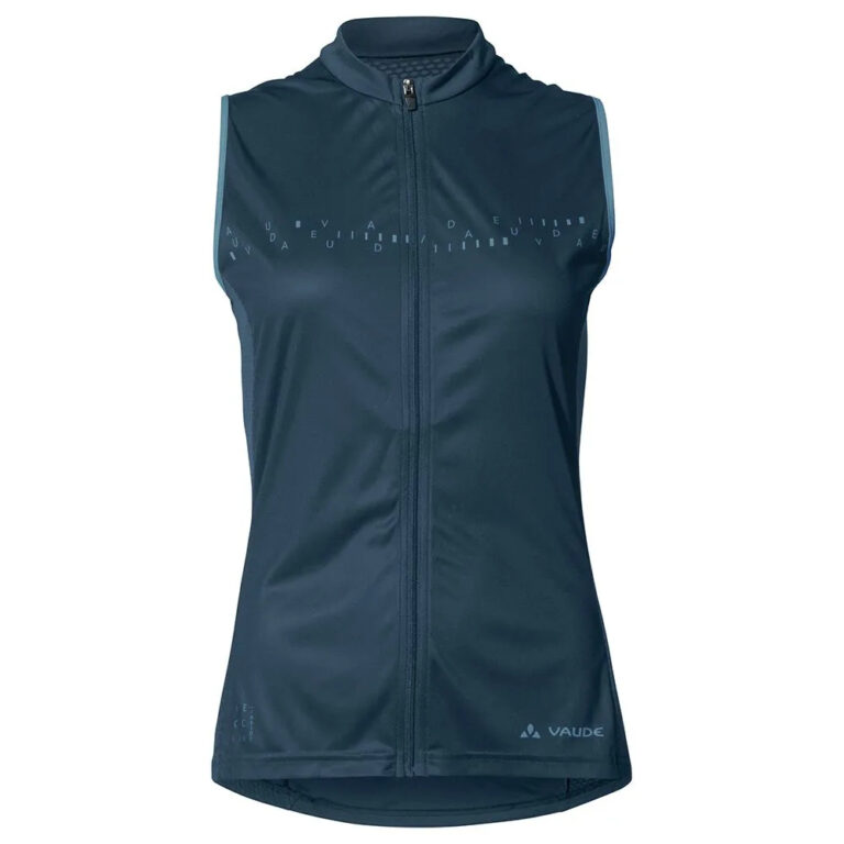 VAUDE Posta FZ Tricot Sleeveless Jersey 36 Dark Sea Uni - 44 Dark Sea Uni - Image 3