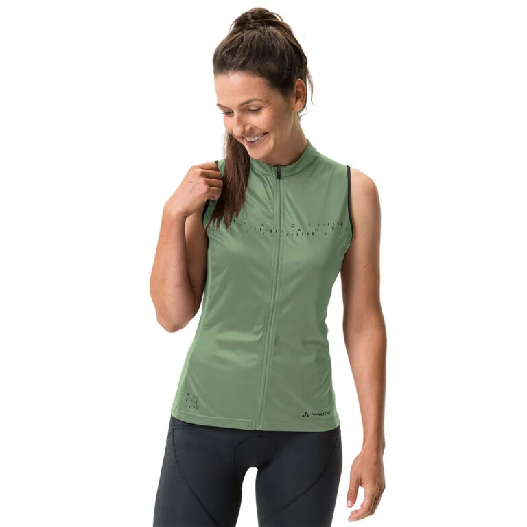 VAUDE Posta FZ Tricot Sleeveless Jersey 36 Willow Green - 40 Willow Green