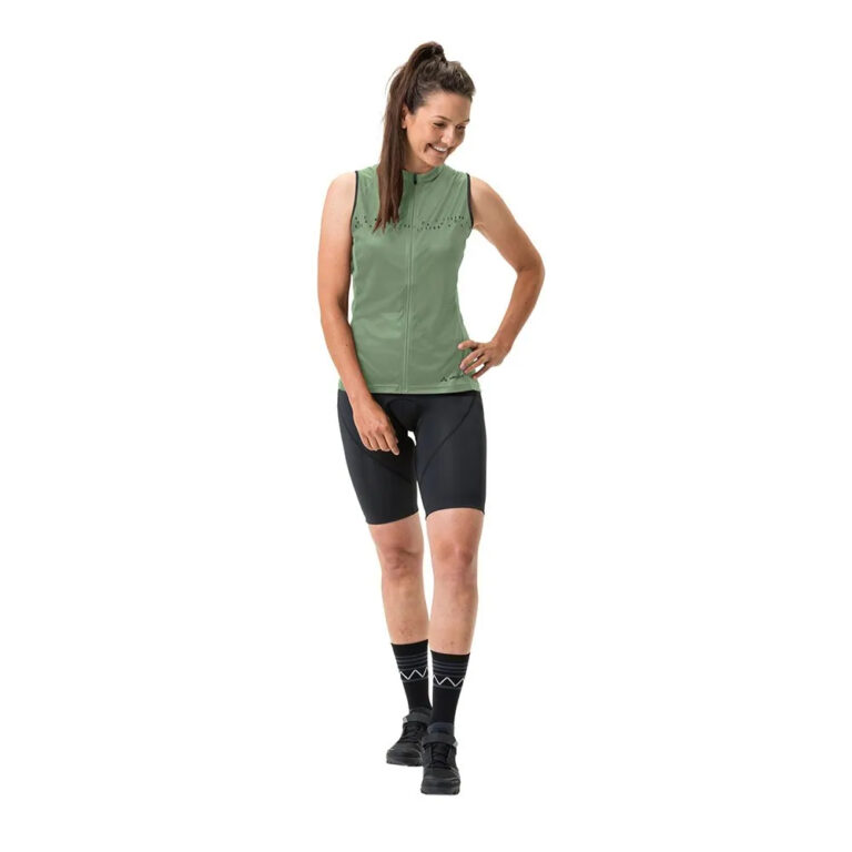 VAUDE Posta FZ Tricot Sleeveless Jersey 36 Willow Green - 40 Willow Green - Image 6