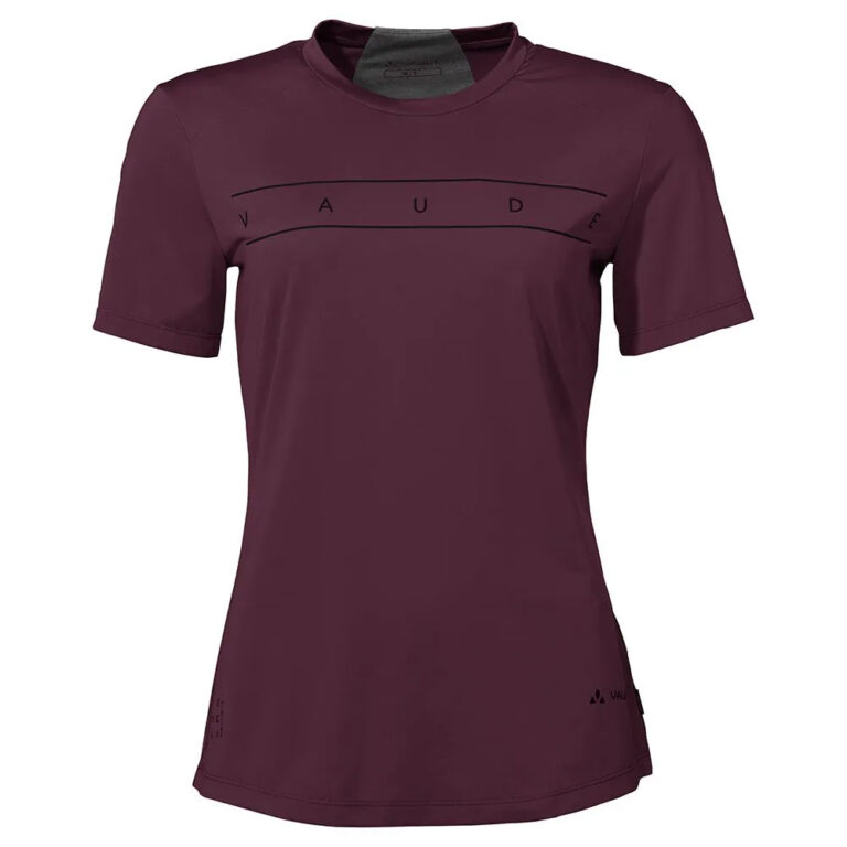 VAUDE Qimsa Logo Short Sleeve T-shirt 36 Cassis - 44 Cassis - Image 3