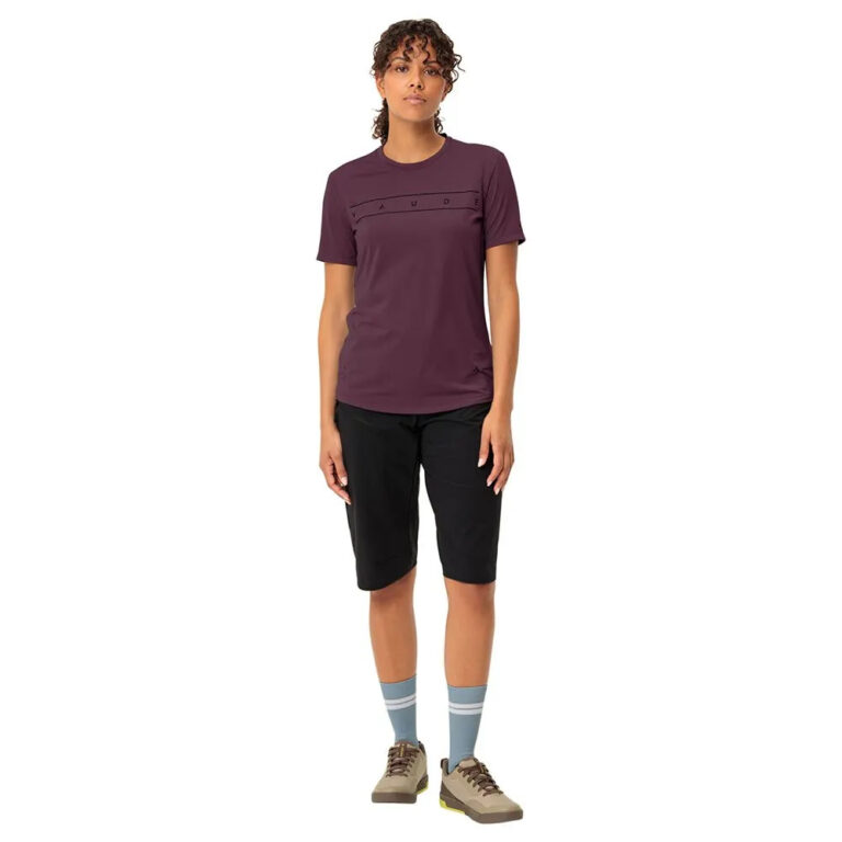 VAUDE Qimsa Logo Short Sleeve T-shirt 36 Cassis - 44 Cassis - Image 5