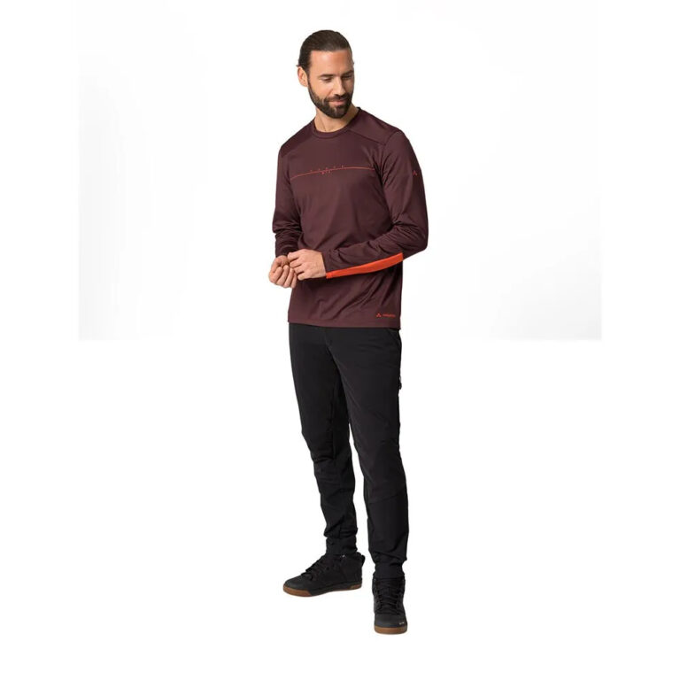 VAUDE Qimsa Long Sleeve T-shirt S Dark Oak Uni - 2XL Dark Oak Uni - Image 5