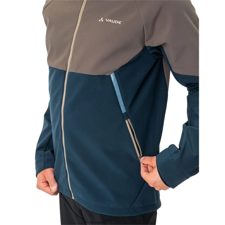 VAUDE Qimsa Softshell Soft Shell Jacket S Coconut / Dark Sea - 3XL Coconut / Dark Sea - Image 4