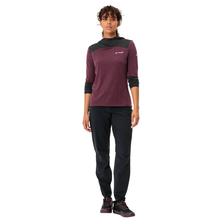 VAUDE Tremalzo Long Sleeve T-shirt 34 Cassis Uni - 44 Cassis Uni - Image 5