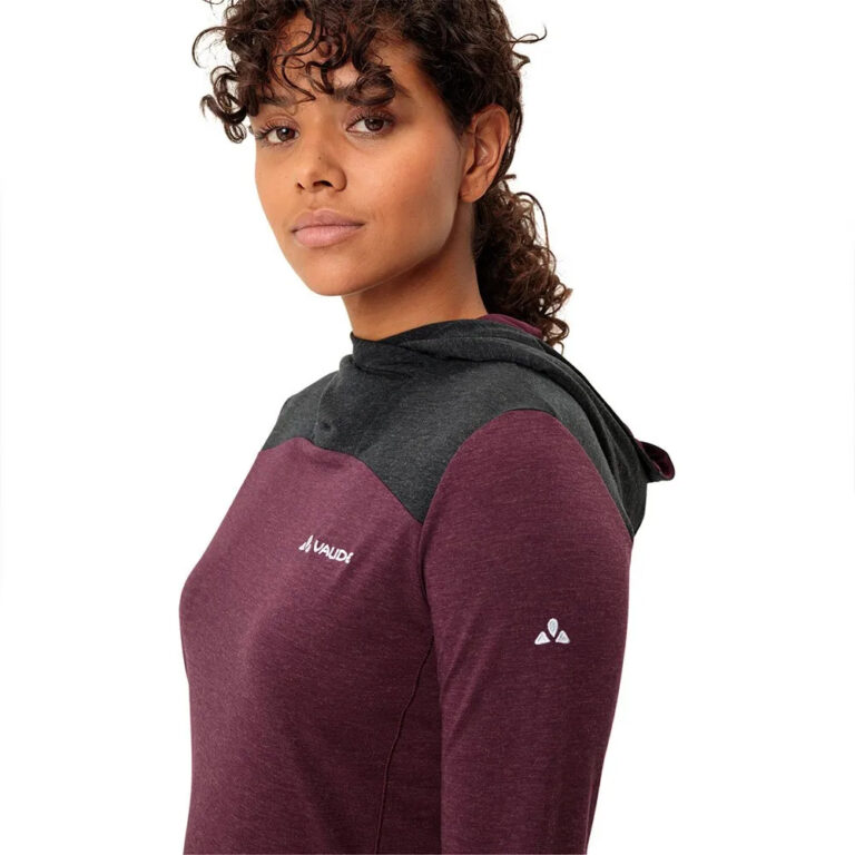 VAUDE Tremalzo Long Sleeve T-shirt 34 Cassis Uni - 44 Cassis Uni - Image 6