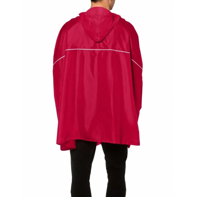 VAUDE Valdipino Waterproof Poncho S Indian Red - 2XL Indian Red - Image 4