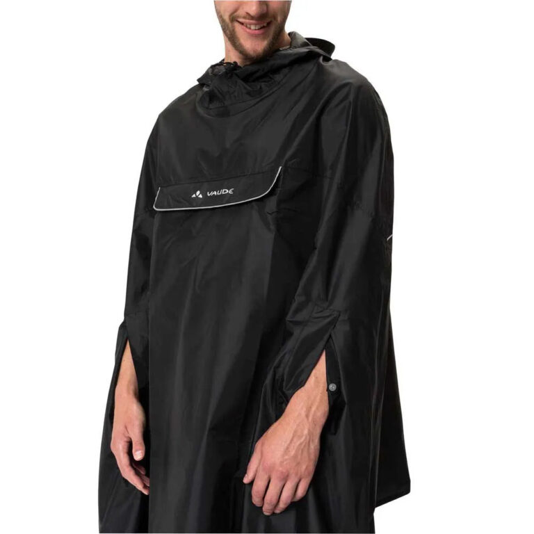 VAUDE Valdipino Waterproof Poncho S Black - L Black - Image 6