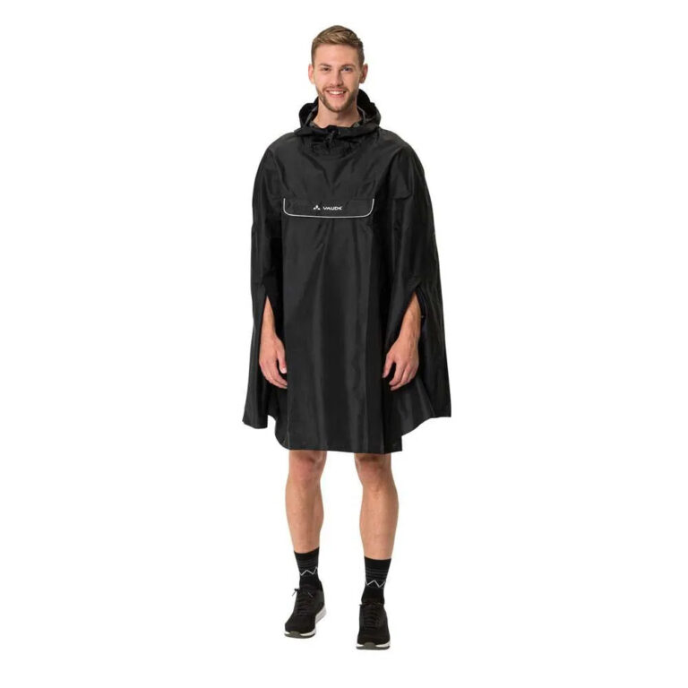 VAUDE Valdipino Waterproof Poncho S Black - L Black - Image 8