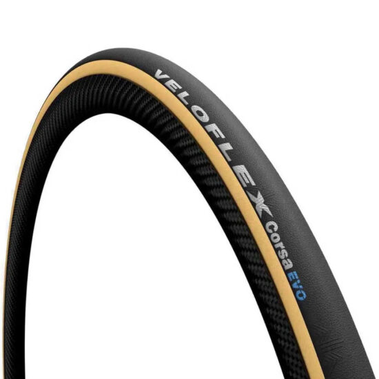 Veloflex Corsa EVO Open 700C X 25 Rigid Road Tyre 700C x 25 Skinwall