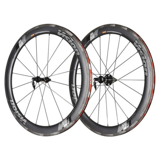 Vision Metron 55 CL Disc Road Wheel Set 13 x 100 / 12 x 142 mm &amp;  Shimano/Sram HG Black - Sram XDR Black