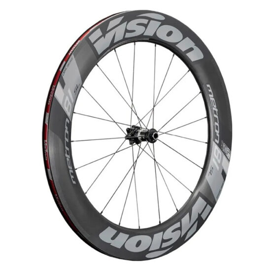 Vision Metron 81 SL CL Disc Tubeless Road Wheel Set 9/12/15 x 100 / 9/12 x 135/142 mm &amp; Shimano/Sram HG Black