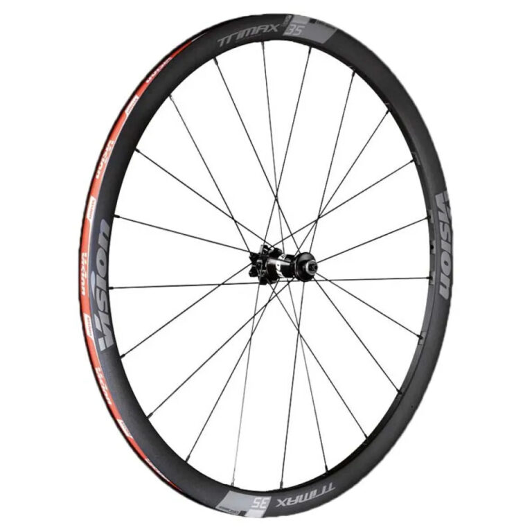 Vision TriMax35 CL Disc Tubeless QR Road Wheel Set 12 x 100 / 12 x 142 mm &amp; Shimano/Sram HG Black