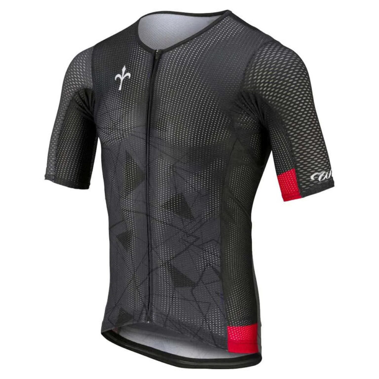 Wilier Lanzarote Short Sleeve Jersey S Black / Red - M Black / Red - Image 3