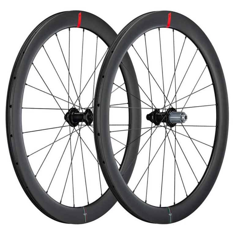 Wilier NDR50KC Disc Tubeless Road Wheel Set 12 x 100 / 12 x 142 mm &amp;  Campagnolo Black - Shimano/Sram HG Black - Image 2