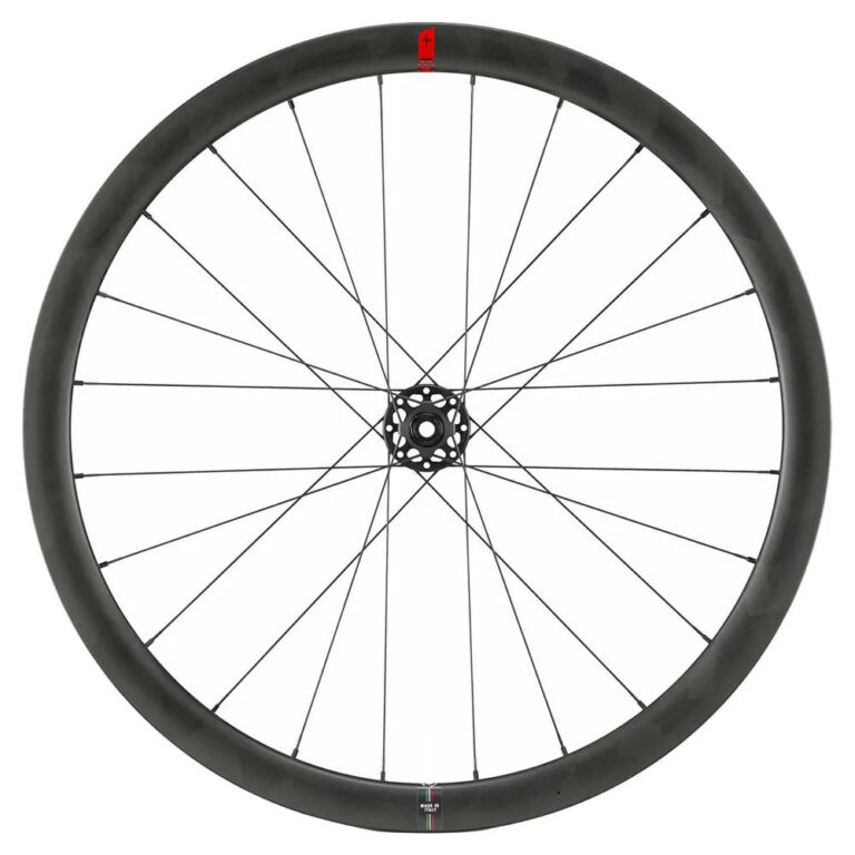 Wilier SLR38 KC CL Disc Tubeless Road Wheel Set 12 x 100 / 12 x 142 mm &amp;  Campagnolo Black - Shimano/Sram HG Black