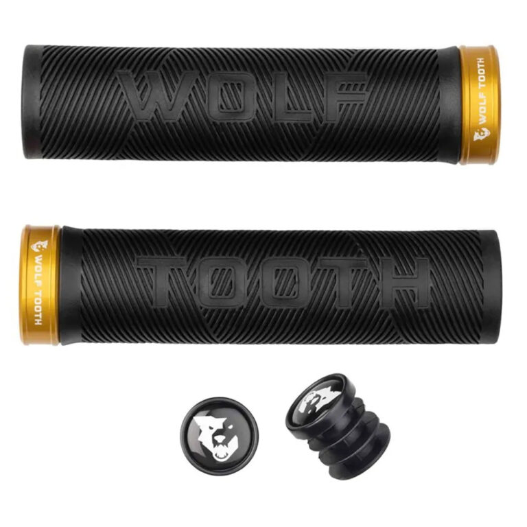 Wolf tooth Wolf Tooth Echo Lock On Grips 132 mm Black / Gold