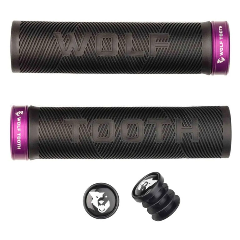 Wolf tooth Wolf Tooth Echo Lock On Grips 132 mm Black / Purple