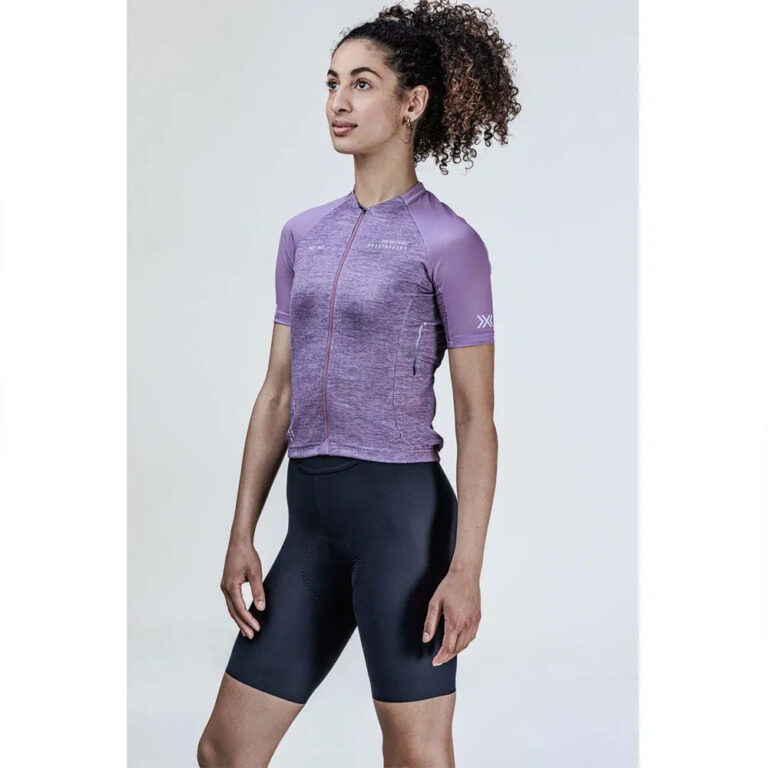 X-BIONIC Corefusion Merino Short Sleeve Jersey XS Dusty Lavender Melange - XL Dusty Lavender Melange - Image 3