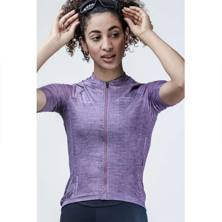 X-BIONIC Corefusion Merino Short Sleeve Jersey XS Dusty Lavender Melange - XL Dusty Lavender Melange - Image 7