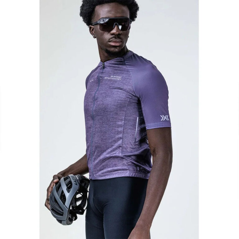 X-BIONIC Corefusion Merino Short Sleeve Jersey S Muted Lavender Melange - XL Muted Lavender Melange - Image 4