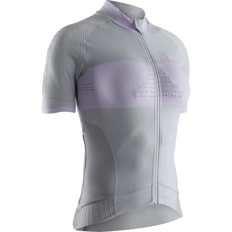 X-BIONIC Regulator Short Sleeve Jersey XS Dolomite Grey / Magnolia Purple - M Dolomite Grey / Magnolia Purple