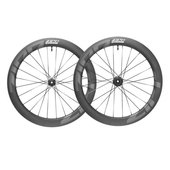 Zipp 404 Firecrest CL Disc Tubeless Road Wheel Set 12 x 100 / 12 x 142 mm &amp;  Shimano/Sram HG Black / Grey - Sram XDR Black / Grey