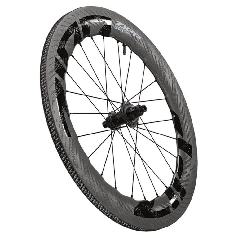 Zipp 858 NSW CL Disc Tubeless Road Wheel Set 12 x 100 / 12 x 142 mm &amp;  Shimano/Sram HG Black / Grey - Sram XDR Black / Grey - Image 4